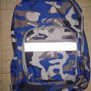 LL Bean Bookpack, ocean blue camo